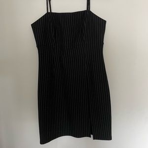 Black Striped Dress